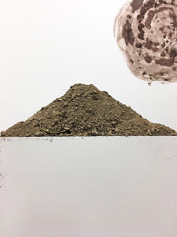 Soil on a Pillar & Mud Smeared on a Gallery Wall (detail)