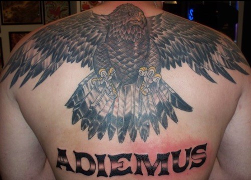 Esben Tattoos_ Back tattoo_eagle tattoo_ last name tattoo_ tattoos for men