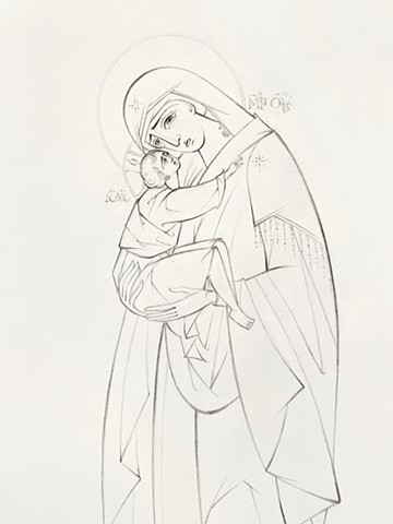 Theotokos of Tenderness (Detail)