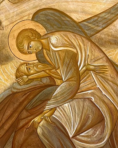 Jacob Wrestling with an Angel (Detail)