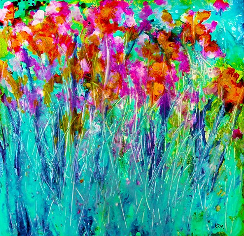 wild flower painting, wyoming wildflower, kelsey mcdonnell, fouryearsofflowers, four years of flowers