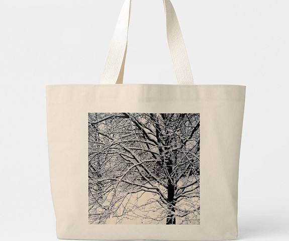 Winter White Tote Bag