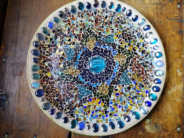 Stained Glass Plate - Bohemian Tapestry