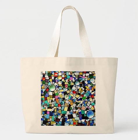 Stained Glass Mosaic Tote Bag