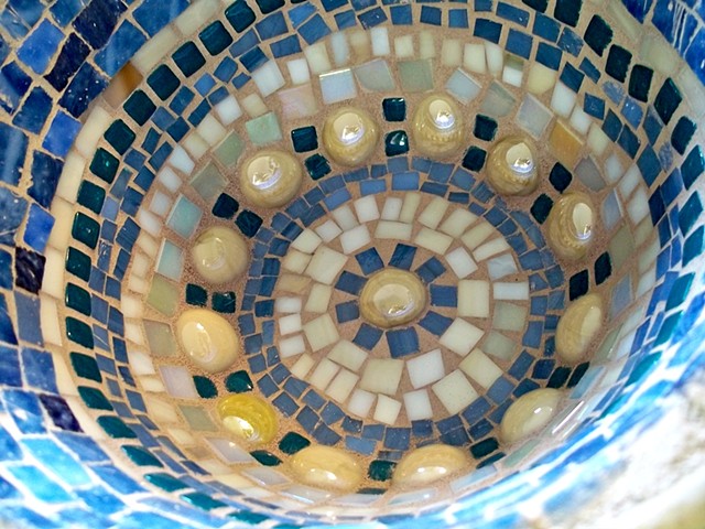 Bowl - Blue and Beige