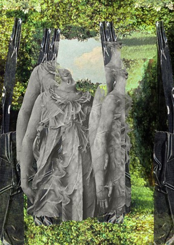 Change is incessant passing through the mirrored garden -- Orlando Series