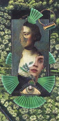 For whom what is un-set matters -- detail of double portrait