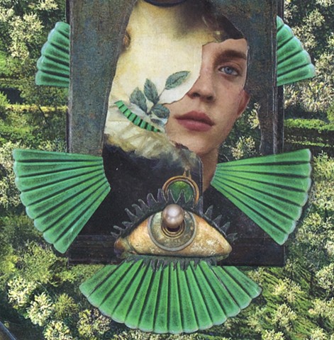 For whom what is un-set matters -- detail of portrait and eye