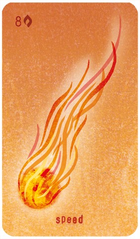 Eight of Wands: a meteor