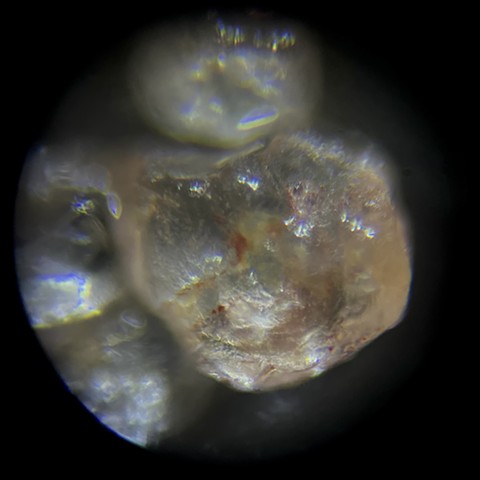 Sand from Lake Michigan beach, northern Michigan at 200x magnification