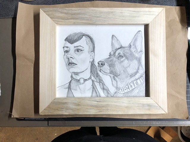 Framed Sarah and Germ