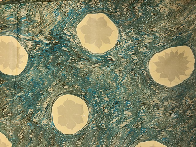 marbled paper flowers