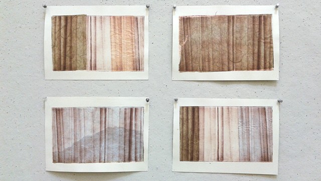 series of photogravure prints, chin-collé