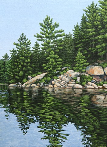 Canadian landscape painting Killarney Provincial Park Christina Preece artist