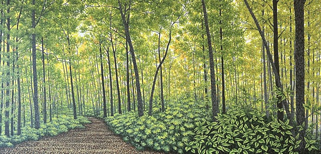 Christina Preece Canadian Landscape Painter Forest Painting