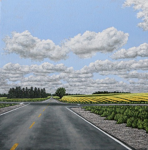 Christina Preece oil on canvas landscape painting