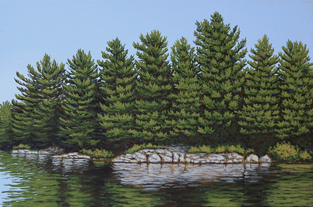 Christina Preece landscape acrylic painting Canadian art artist muskoka
