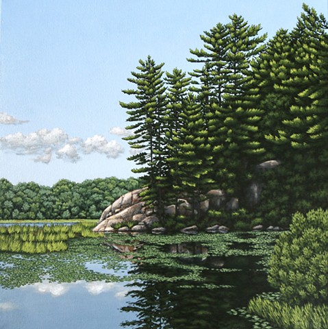 Christina Preece Ontario artist waterscape Killarney Park