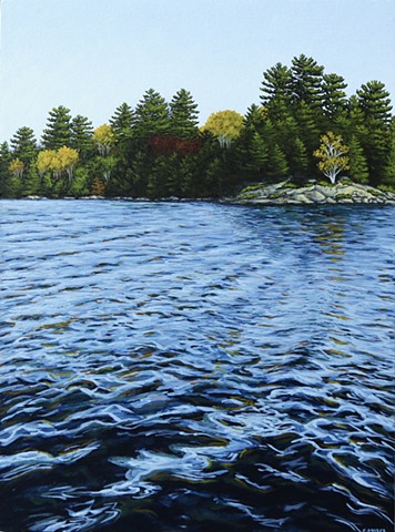 Christina Preece Canadian landscape artist painting muskoka water