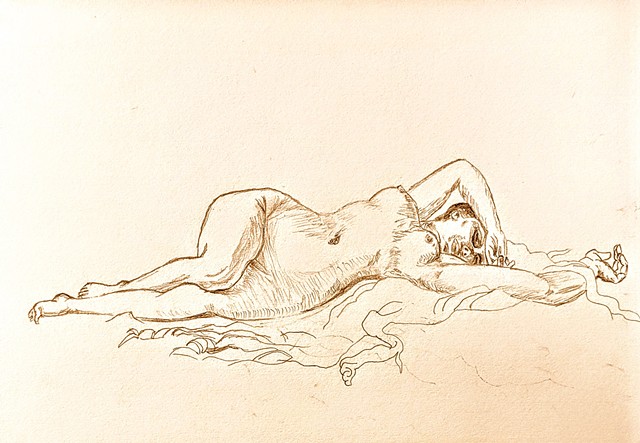 Reclining nude woman - Venus