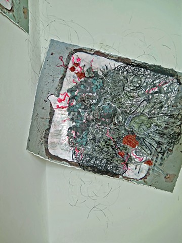 no.4collage-2018(wall drawing + collage installation)