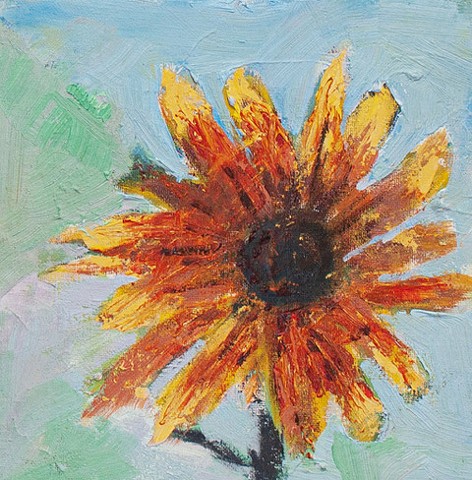 Sunflower in the Catskills by LESLEY A. POWELL