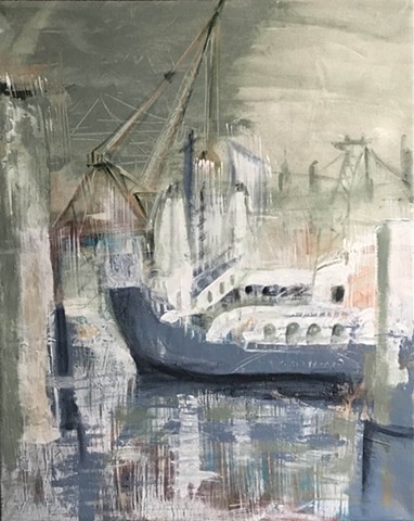White Boat by IRINA GRINEVITSKY