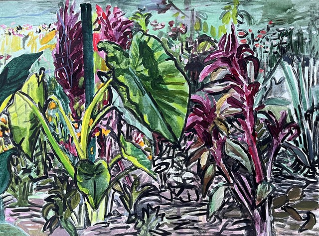 Michael's Garden Oct. 2  by GAIL FREUND