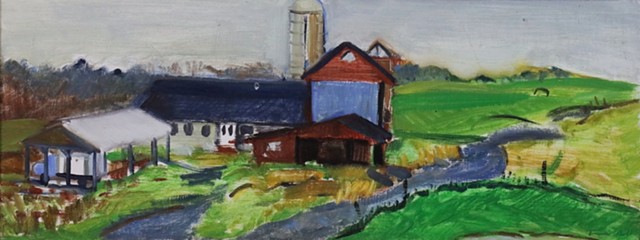 Barn Silo Field by TEMMA BELL