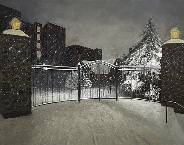 A Snowy Night at the Pearly Gates by ROBERT BUCKWALTER