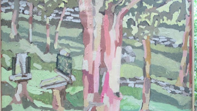 Painting in Her Own Backyard by VICTORIA A. SCOTT