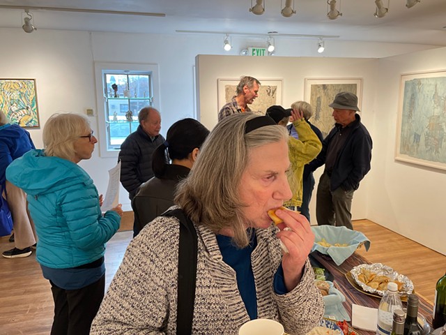 Great art, delicious food!  (Jeez Louise!)