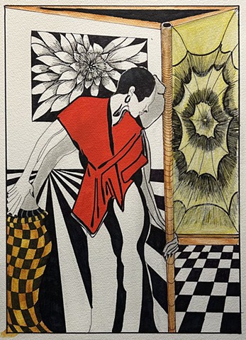 Red Kimono by ANTHONY MARGIOTTA