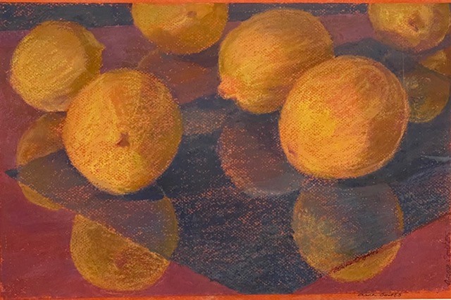 Lemon Reflexions on Blue and Magenta by ANNA CONTES