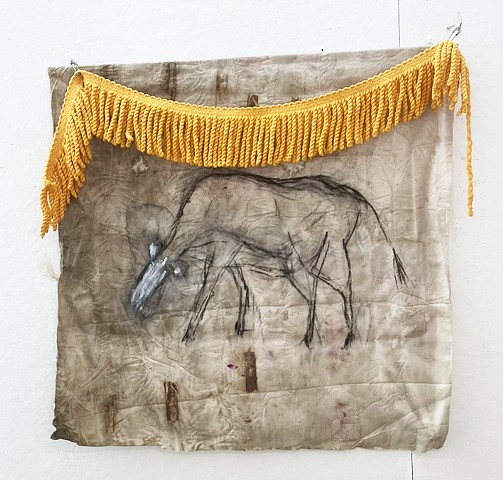 Cow with Canopy by MARY McFERRAN