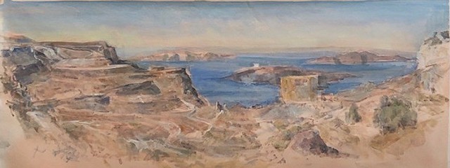 Cliffs Near Fira