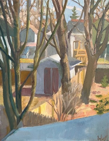 View of Backyards by LYNN WOODS