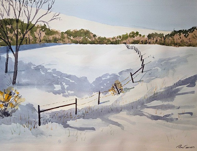 Line in Winter by RAY CURRAN