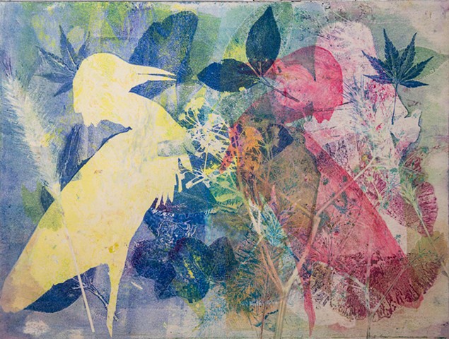 2 Cattle Egrets by ALAN POWELL