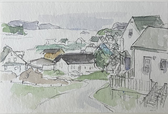 Village, Coast of Maine by MARCIA CLARK