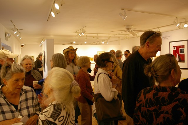 A packed reception