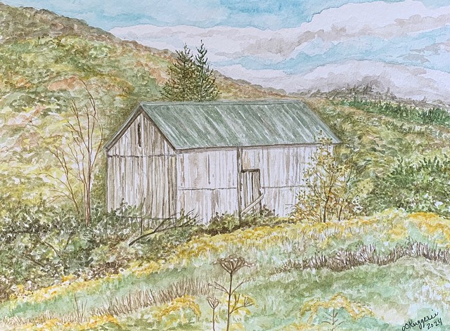 Barn in Roxbury by DEBORAH RUGGERIO
