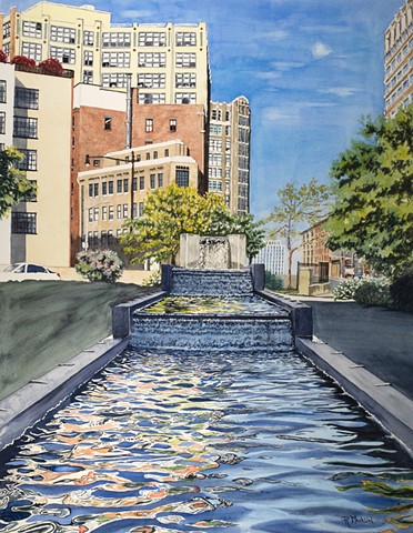 Capsouto Park (Tribeca, NYC) by RON MACKLIN