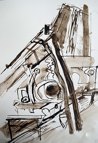 Farm Machinery I by MARY McFERRAN