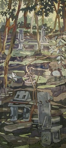Painting in My Backyard by VICTORIA A. SCOTT