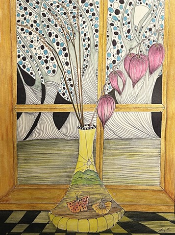 Vase in Window by ANTHONY MARGIOTTA