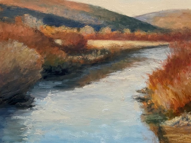 Fall, East Branch Delaware River by MARGARET LEVESON