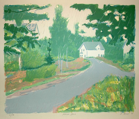 Maine / Rain by RK MILLS