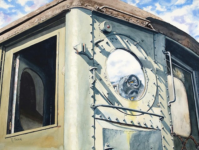Train Window III Arkville by RON MACKLIN