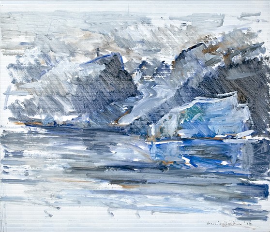 Oil painting of Greenland by Marcia Clark